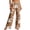 Khaki, variant on Womens Pants Cute Ghost Clouds Print Wide Leg Trousers, Black Drawstring Lounge Pants with Hearts & Stars, Sleepwear