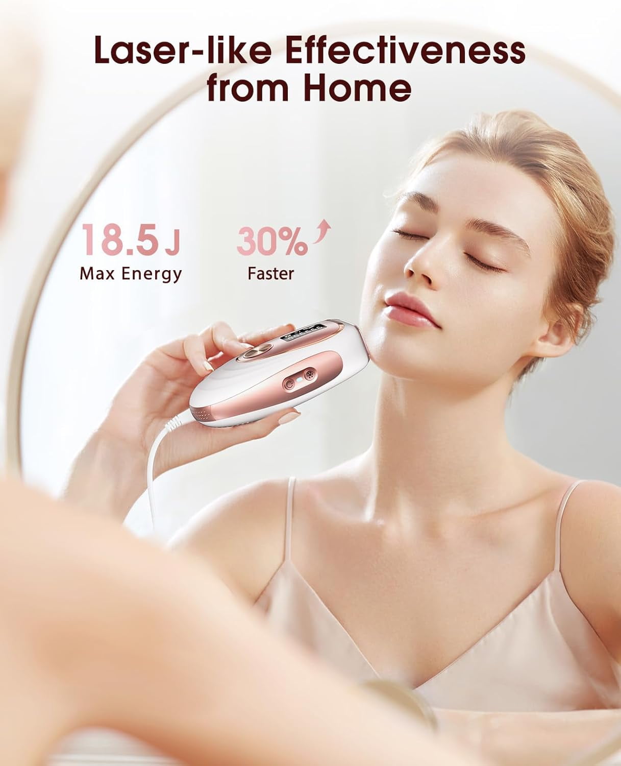 LYSMOSKI Laser Hair Removal for Women and Men, Ice-Cooling IPL