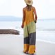 thumbnail image 3 of Trajes de Mujer Casual Suelto Impreso sin Mangas Correa Trasera, Cuello en V con Bolsillos para el Verano Y el Uso Diario, 3 of 6