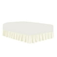 thumbnail image 1 of The Great American Store- 3 Side Coverage Ruffle/Gathered Bed Skirt with 28 Inch Drop Length (Short Queen, Solid Ivory) 1800 Series Brushed Microfiber - Covers Bed Legs and Frame, 1 of 3