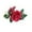 Red, variant on Artificial Rose Curtain Tie Backs Spring Decorative Floral Curtain Holdbacks Cloth Flower Curtain Clips for Living Room, Bedroom, Wedding Decor & Window Treatment Use