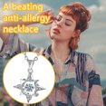thumbnail image 1 of Ganfancp Lujoso Twinkling Heart Necklace Beating Crystal Chain Valentine'S Day Gift Rebajas Flash Deals 1X Collar, 1 of 2