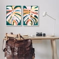 thumbnail image 3 of Stupell Industries Tropical Monstera Leaves Botanical & Floral Painting White Framed Art Print Wall Art, 16 x 20, Set of 2, 3 of 10