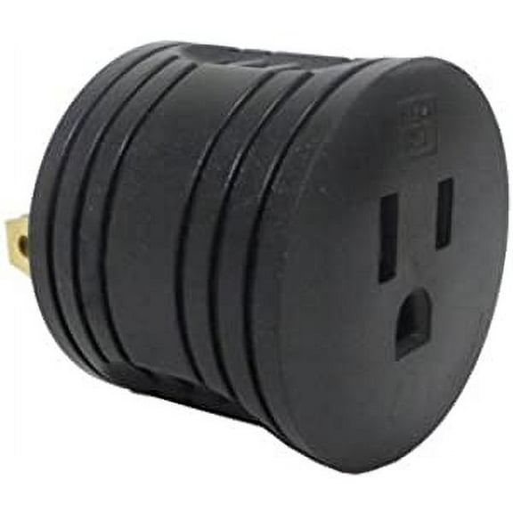 RV Plug Adapter to Regular Plug (30 Male to 15 Female)