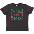 thumbnail image 3 of Inktastic Nonna Loves Me Granddaughter Youth T-Shirt, 3 of 5