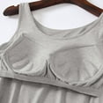 thumbnail image 3 of HOCIRET Tank Tops with Built in Bra for Women Adjustable Spaghetti Strap Cami Sleeveless Summer Tops Light Gray M, 3 of 4