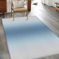 thumbnail image 2 of Rectangle Area Rugs 2.7 x 5 Ft, Blue Grey Ombre Non-Slip Residential Carpet, Farmhouse Gradient Minimalist Indoor Crawling Mats Runner Rugs for Living Room/Dining Room/Bedroom, 2 of 8