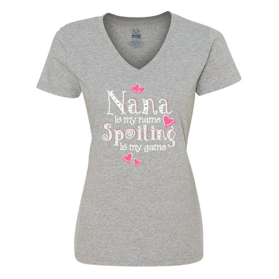 Inktastic Spoiling Nana Women's V-Neck T-Shirt