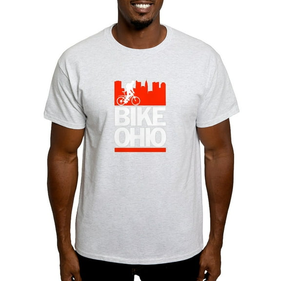 CafePress - Bike Ohio Men's Value T Shirt - Light T-Shirt - CP