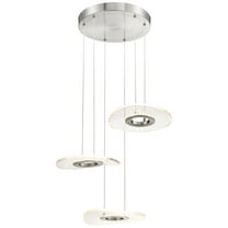 George Kovacs Light Ray 17" Wide Brushed Nickel LED Multi Light Pendant