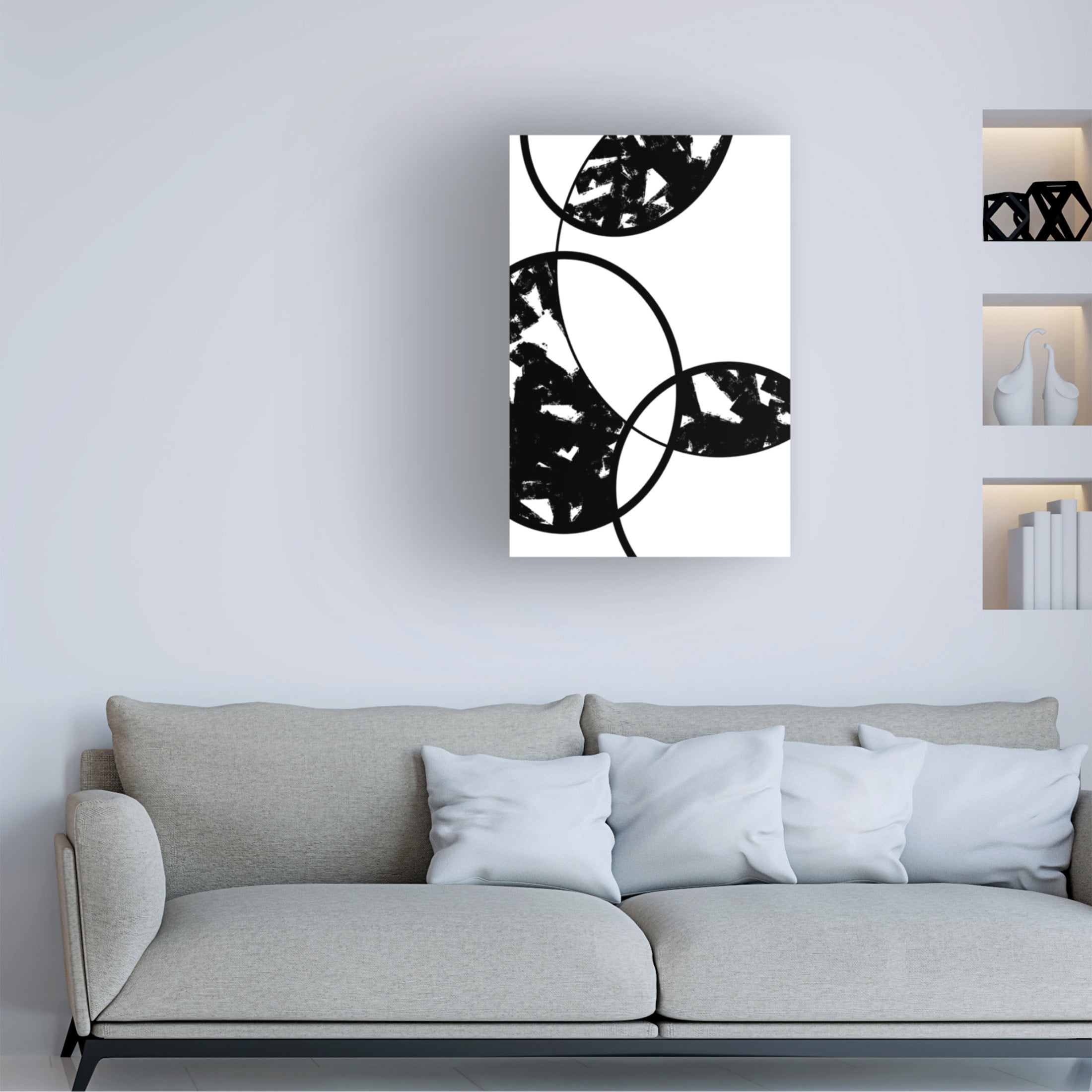 Canvas Wall Art - Pictufy Studio Ii 'Bubbles' Wall Art for Living Room, Bedroom, or Office Décor by Trademark Fine Art - 16 x 24 Inches