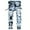 Light Blue, variant on WREESH Men's Ripped Jeans Slim Fitting Destroyed Denim Pants New Fashion Have Pockets Button Zipper Personality Denim Trend Jeans Light Blue