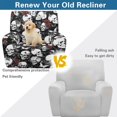 thumbnail image 5 of Renewold Skull Butterfly Rose Recliner Chair Cover Machine Washable Recliner Sofa Slipcover 4 Pieces Universal Reclining Couch Cover with Pocket for 1 Cushion Reclining Sofa, 5 of 8