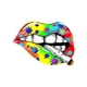 thumbnail image 2 of Camisetas Coloridas con gráficos para Mujer, Manga Corta, Cuello Redondo, Camisetas de Verano Lindas, Blusas Ligeras InformalesWomen's Fashion Geometric Maple Leaf Lips Print T-Shirt, Casual Round N, 2 of 6