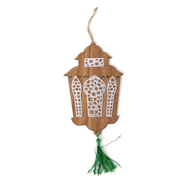 Bewildely 2 uds. Lasser Bairam adorno colgante el Festival de decoración de farol duradera de ruptura rápida regalo creativo con borla para puerta de Decoración del hogar JM01345 Bewildely HA011733-02