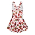 thumbnail image 5 of Uourmeti Playful Strawberry Ladybug Floral Skirted One-Piece Swimsuit for Girls - Quick Dry, Stretchy Swim Dress for Beach & Pool Vacations, 5 of 8