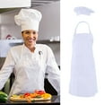 thumbnail image 2 of CIYISON Adjustable Adult Apron Set With Hat, Waterproof and Oil Proof, Easy to Clean for Kitchen and Baking, 2 of 18
