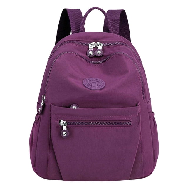 Durable Nylon Casual Backpack for Sports Travel Gym Work Lightweight Water Daypack with Laptop Compartment