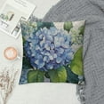 thumbnail image 2 of Chilfamy  Hydrangea Gray Buffalo Plaid Summer Throw Pillow Cover, Flower Cushion Case for Sofa Couch 22x22in, 2 of 5