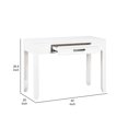 thumbnail image 3 of Thiem Writing Laptop Desk- 1 Drawer- White Veneer- 42 Inch, 3 of 6