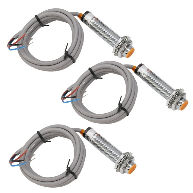 QIILU 10Pcs Interrupteur à Induction 3 Fils NPN Aucun Détecteur de Capteur de Limite Capacitif DC 6V-36V