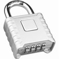 thumbnail image 1 of Digit Code Padlock, Waterproof Outdoor Padlock, Heavy Duty and Anti-Theft, 8mm Combination Padlock Latch, Exterior Garage Door Lock-Black, 1 of 5