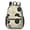 Geometric Flower and, variant on Geometric Flower and Dahlia Beige 17" School Backpacks for Teens,Waterproof Oxford Fabric,S-Shape Padded Straps for School,Travel,Hiking,Camping
