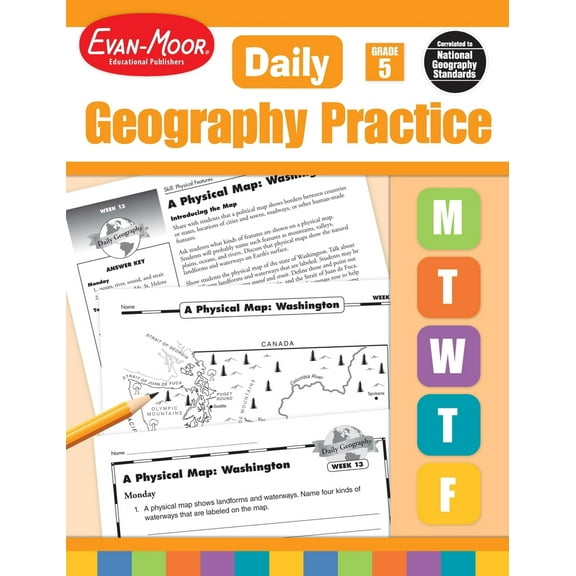 Pre-Owned Daily Geography Practice Grade 5: EMC 3714 (Paperback) 1557999740 9781557999740