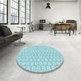 thumbnail image 3 of Ahgly Company Indoor Rectangle Patterned Electric Blue Area Rugs, 3' x 5', 3 of 6