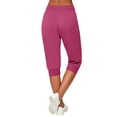 thumbnail image 7 of cfhntfmh Womens Capri Joggers Athletic Workout Gym Running Sweatpants with Pockets Casual Drawstring Mid Rise Pants, 7 of 7