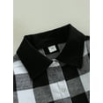 thumbnail image 5 of Bagilaanoe Toddler Baby Boy Shirts Jacket Plaid Long Sleeve Button-Down Shacket Coat with Pockets 18M 24M 3T 4T 5T 6T Kids Fall Casual Outwear, 5 of 8