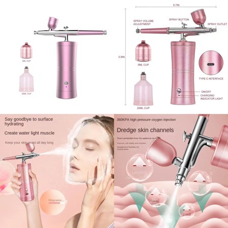 XOCHNGH Mini Beauty Airbrush Air Compressor Kit Single Action Paint Spray Gun Pen Portable Air Brush