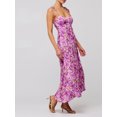 thumbnail image 6 of Aojekbee Women's Long Beach Dress Sleeveless Spaghetti Strap Cross Tie-up Front Floral Print Dress Midi Slip Dress, 6 of 10