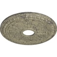 thumbnail image 3 of Ekena Millwork 18 1/8"OD 3 5/8"ID x 1 1/8"P Raymond Ceiling Medallion (Fits Canopies up to 5 1/8"), Hand-Painted Castle Stone Crackle, 3 of 5