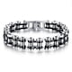 thumbnail image 1 of Men's Stainless Steel Bracelet 12mm Width Bike Motorcycle Chain Link Bracelets Silver/Black/Gold Tone, 1 of 3