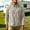 Beige, variant on Men's Zipper Pocket Elastic Cuff Full-Zip Hooded Windbreaker, Casual Outdoor Jacket, Travel Hiking Daily Street Windproof Comfort Wear White XXL