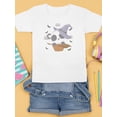 thumbnail image 3 of Cute Baby Panda In Basket T-Shirt Juniors -Image by Shutterstock,  Small, 3 of 4