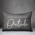thumbnail image 3 of Creative Products Better Outside Gray 14 x 20 Indoor / Outdoor Pillow, 3 of 3