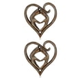 thumbnail image 4 of Wosthever Escultura de madera en forma de corazón, artesanía rústica, casa de campo, decoración para fiesta de boda, coleccionables para el Type1 NO1, 4 of 6