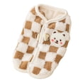 thumbnail image 2 of LiMimmuu Pet Clothes For Dogs Checkerboard Pattern Pet Clothes Pet Clothes Fashionable Checkerboard Pattern Winter Vest Soft Plush Coat, 2 of 7