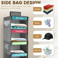 thumbnail image 6 of Lssam Clearance! Blanket Container Clothes Storage Bins Weekly Clothing Organizer 5 Racks Weekly Hanging Closet Organizer Daily Clothing Organizer Weekly Hat Clothes Organizer T Shirt Bag Towel, 6 of 9