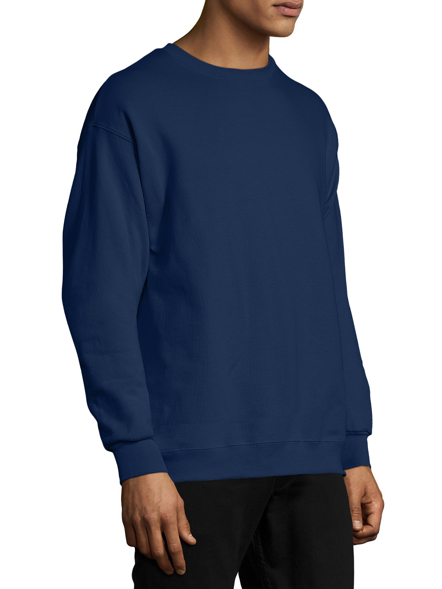 Hanes EcoSmart Crewneck Men's Sweatshirt Navy S - image 3 of 6