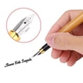 thumbnail image 3 of Calligraphy Art Fountain Pen with Broad Stub Chisel Pointed Nib for Writing Gothic, Arabic, Italic. Multiple Nib Sizes. Piston Style Ink Reservoir, 3 of 8