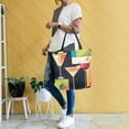 thumbnail image 4 of FORMRS Womens Canvas Tote Bag with Zipper Inner Pocket Shoulder Handbag, Art Cocktails, 4 of 7