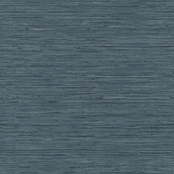 RoomMates Faux Grasscloth Blue Peel and Stick Wallpaper, 20.5 in wide x 18 ft