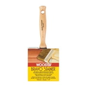 Wooster Brush Company F5119 4 in. Bravo Stainer Bristle & Polyester 4 in.