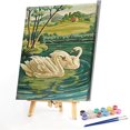 thumbnail image 2 of Kit de pintura al óleo de cisne acrílico por números, pintura DIY sobre lienzo, arte sin marco (5) FLhrweasw Nuevo, 2 of 9
