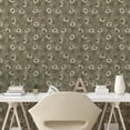 thumbnail image 2 of Ambesonne, Daisy Peel & Stick Wallpaper for Home, Retro Garden Bloom Chamomile, 13"x72", Sage Green Eggshell and Taupe, 2 of 5