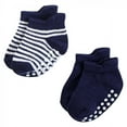 thumbnail image 3 of Hudson Baby Infant Boy Non-Skid No-Show Socks, Blue Burgundy, 12-24 Months, 3 of 8
