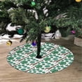 thumbnail image 2 of FMSHPON Giraffes Palm LeavesDots Xmas Christmas Tree Skirt Stand Mat for Holiday Party Decoration Indoor Outdoor 48 inches, 2 of 3